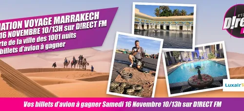 DESTINATION VOYAGE direction Marrakech