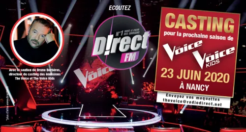 The Voice : le casting revient le 23 juin à Nancy