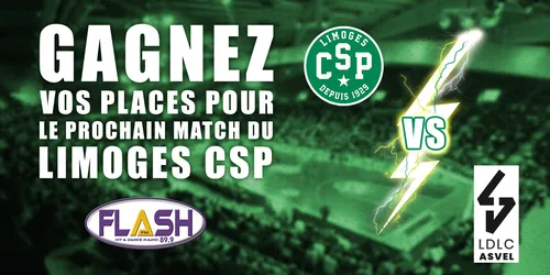 JEU LIMOGES CSP / ASVEL : Liste des gagnants