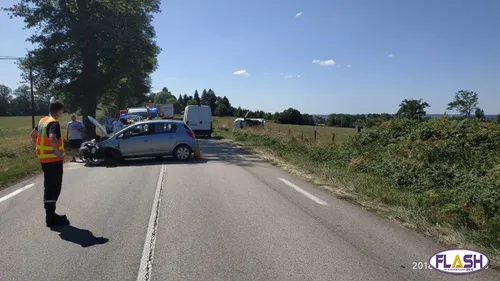 Choc frontal à Panazol : 2 blessés
