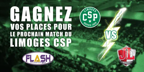JEU LIMOGES CSP / BOURG EN BRESSE : La liste des gagnants
