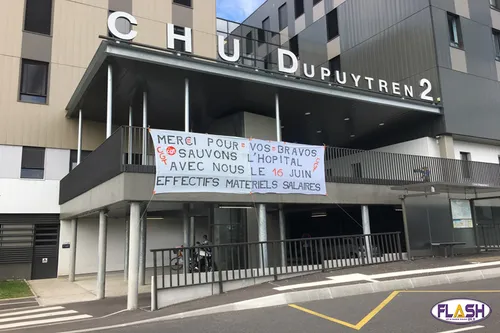 Nouvelle journée de mobilisation pour l'hôpital public au CHU de...
