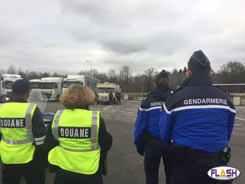 Grosse opération de contrôle des véhicules de transport de...