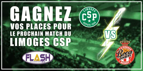 JEU LIMOGES CSP / MONACO : Liste des gagnants