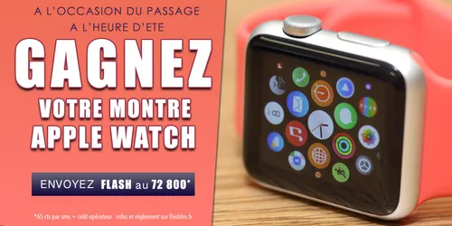 Passage à l’heure d’été : Gagnez votre montre Apple Watch