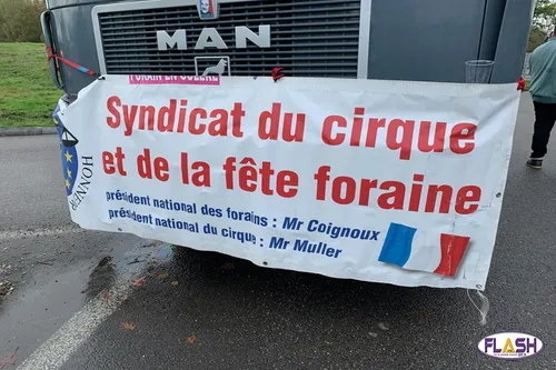 Opération escargot des forains sur l'A20 entre Brive et Limoges