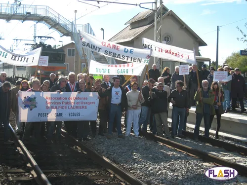 Manifestation Inter-gares samedi à Saint-Sébastien dans la Creuse