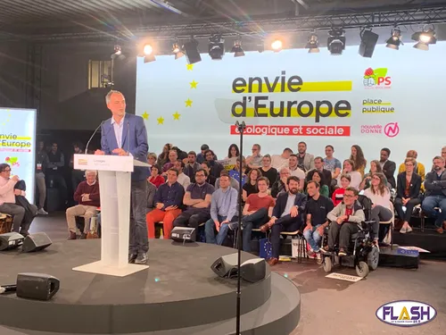 Le lancement à Limoges de la campagne de Raphaël Glucksmann