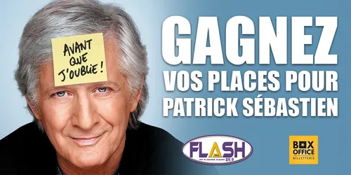 Gagnez vos places pour le spectacle de Patrick Sébastien
