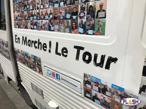 Le tour en Marche d'Emmanuel Macron a fait étape à St Junien