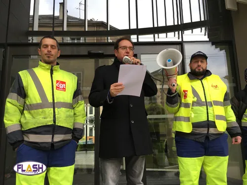 Manifestation des agents de Limoges Métropole