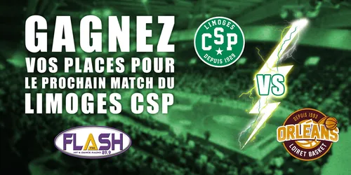 JEU LIMOGES CSP / ORLEANS : Liste des gagnants