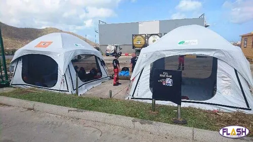Les Pompiers de l'urgence Internationale en mission de secours à...