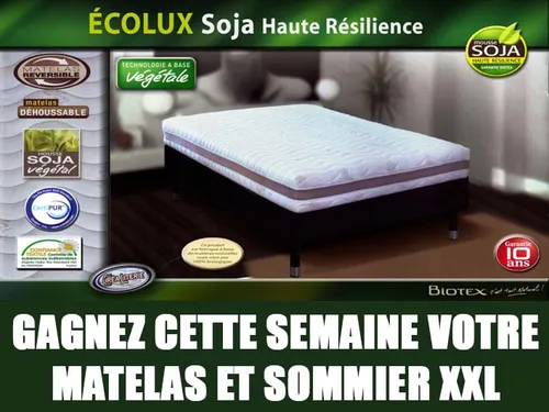 Gagnez votre matelas et sommier XXL !