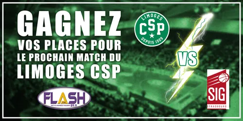 Jeu Limoges CSP / Strasbourg : La liste des gagnants