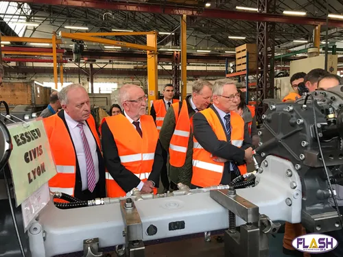 Visite de l'entreprise Texelis par Gérard Vandenbroucke