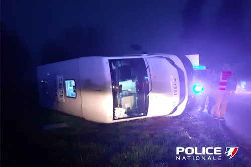 Accident ce matin d'un bus de transport scolaire à Isle