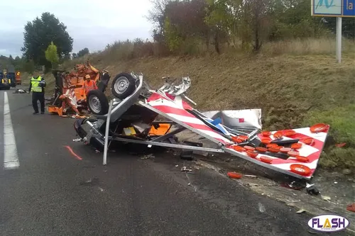 A20 : encore une flèche lumineuse percutée par un poids lourd