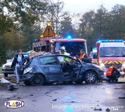 3 personnes en "urgence vitale" après un accident de la route