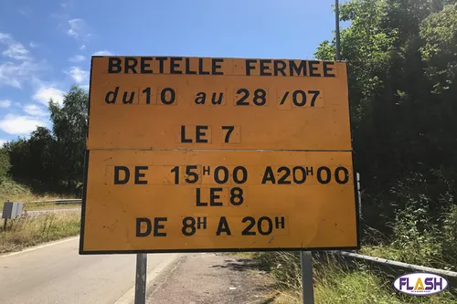 Fermeture des bretelles d'accès de l'A20 pendant la période estivale