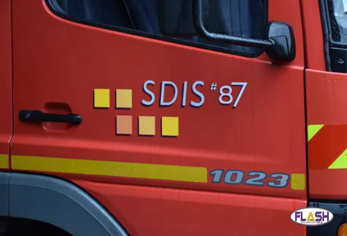 Limoges : Incendie de poids lourd sur l'A20 dans la traversée de...