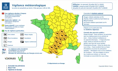 Les départements de La Creuse et la Corrèze placés en vigilance...