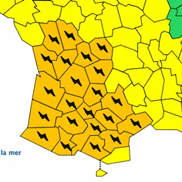 (Mis à jour) : FIN de la Vigilance orange orages en Limousin