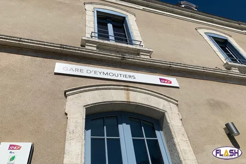 Mobilisation à la gare d’Eymoutiers pour défendre le ferroviaire en...