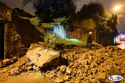 Intempéries : 2 murs qui s’écroulent sous la pression de la pluie à...