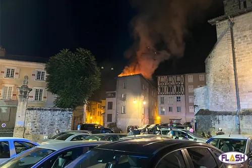 Haute-Vienne : un important incendie dans le centre-ville de Limoges