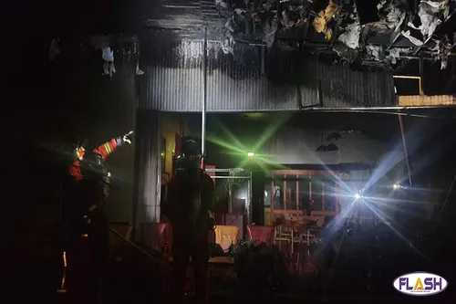 Incendie dans une salle municipale du Parc Victor Thuillat