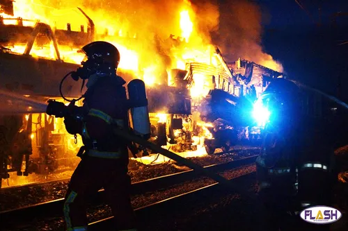 Un train prend feu au Sud de Limoges