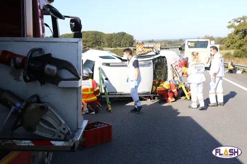 Scénario catastrophe sur la RN141 entre Limoges et St Junien