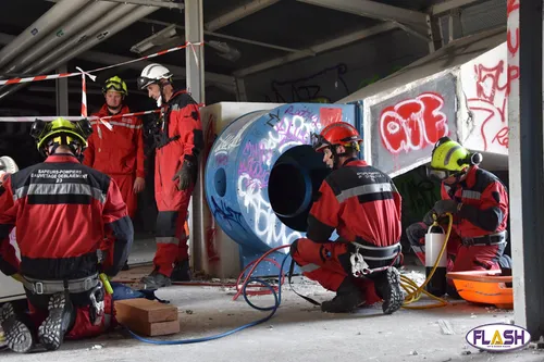 Exercice grandeur nature sur le site de l’ancienne clinique du...