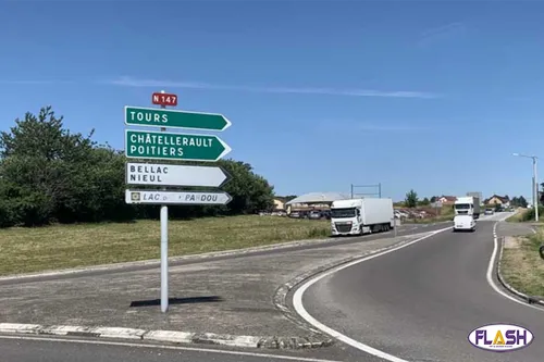 Haute-Vienne : fermeture de la RN 147 entre Limoges et Bellac