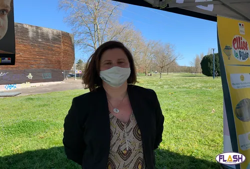 La Ministre déléguée chargée des sports Roxana Maracineanu en...