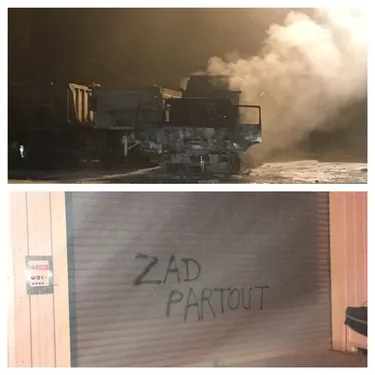 Incendie d'engins de chantier à Condat-Sur-Vienne