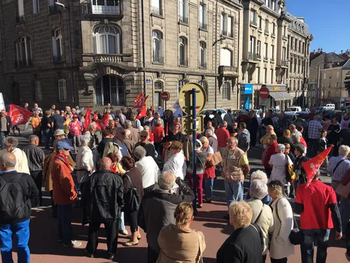 Limoges : les retraités dans la rue
