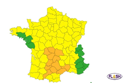 Le Limousin placé en vigilance Orange Orages