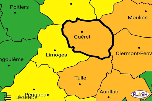 La Creuse et la Corrèze placées en Vigilance orange orages par...