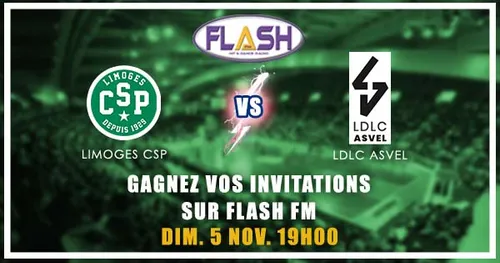Gagnez vos places pour Limoges CSP / LDLC ASVEL