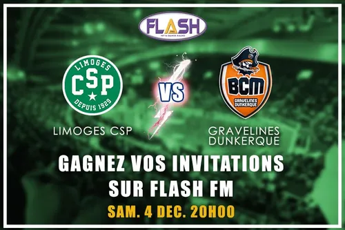 Gagnez vos places pour CSP / Gravelines Dunkerque