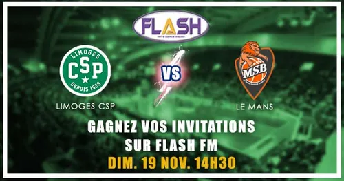Gagnez vos places pour Limoges CSP / LE MANS