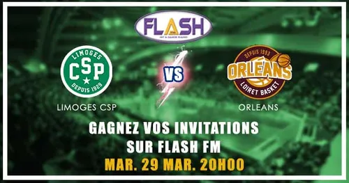Gagnez vos places pour Limoges CSP / Orléans Loiret Basket