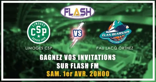 Gagnez vos places pour Limoges CSP / Pau Lacq Orthez