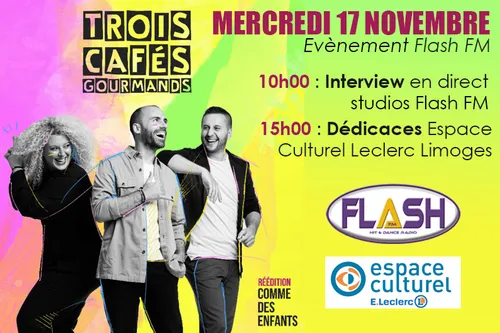 Trois Cafés Gourmands en interview et dédicaces !