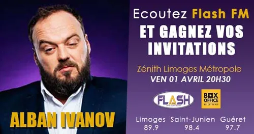 Gagnez vos places pour le spectacle d'Alban Ivanov le 1er avril