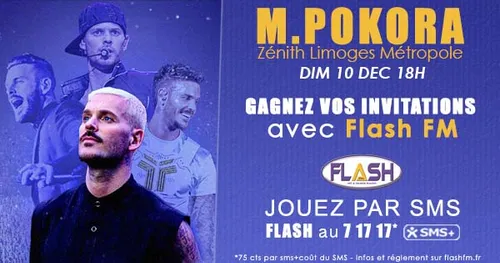 Gagnez vos places pour le concert de M.POKORA au Zénith Limoges...