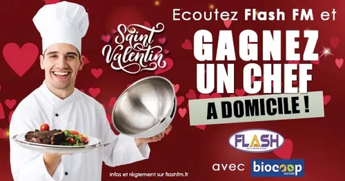 Pour la Saint Valentin, gagnez un chef cuisinier à domicile !