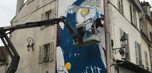 Une nouvelle œuvre se prépare sur le « MUR » de Dijon